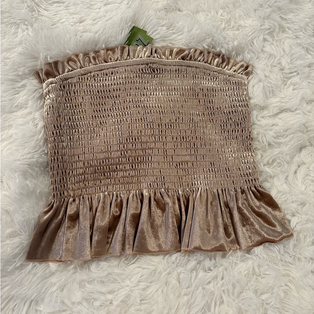 NWT Velvet Tube Top